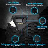 IWB Revolver Holster by Houston FITS: Revolvers K, L, M & N Frames | Taurus Judge | 5 & 6 Shots Revolvers | 3.5" to 4.5" Barrel.