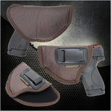 IWB Gun Holster by Houston - ECO Leather Concealed Carry Soft Material | Fits Glock 26/27/33, Shield, XDS, Taurus 709, Taurus Pro C, Walther P22, Beretta Nano, SCCY Sky, Rug LC9