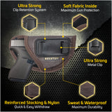 Brown ECO Leather Concealment Holster Inside The Waistband IWB with Metal Clip (CHPB-58)
