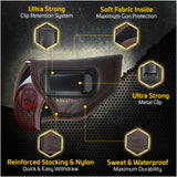IWB Gun Holster by Houston - Brown ECO Leather Concealment Inside The Waistband with Metal Clip Compatible with Bond Arms - Roughneck - Backup - Bond Arms Century 2000 Texas Ranger Snake Slayer 3.5" Barrel