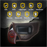 IWB Gun Holster by Houston - Brown ECO Leather Concealment Inside The Waistband with Metal Clip Compatible with Bond Arms - Roughneck - Backup - Bond Arms Century 2000 Texas Ranger Snake Slayer 3.5" Barrel