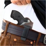 IWB Revolver Holster by Houston - ECO Leather Concealed Carry Soft Material | Suede Interior for Protection | Fits Any 38 J Frames, S&W, Charter Arms, Rossi 38, Taurus,BG, LCR