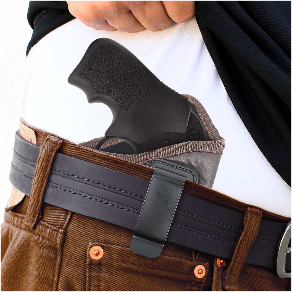 Iwb Revolver Holster By Houston Eco Leather Concealed Carry Soft Mat Popular Holsters 5698