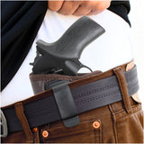 IWB Revolver Holster by Houston - Brown ECO Leather Concealed Carry Soft | Suede Interior for Maximum Protection | FITS: Rhino REV 200DS, 357 MAG/2" BBL