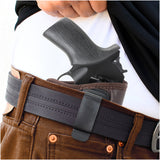 IWB Revolver Holster by Houston - Brown ECO Leather Concealed Carry Soft | Suede Interior for Maximum Protection | FITS: Rhino REV 200DS, 357 MAG/2" BBL