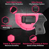 Pink IWB Gun Holster by Houston | ECO LEATHER Concealed Carry Soft Material | Suede Interior