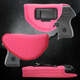 Pink IWB Gun Holster by Houston | ECO LEATHER Concealed Carry Soft Material | Suede Interior