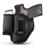 IWB Gun Holster by Houston - ECO Leather Concealed Carry Soft Material | Compatible with Glock 26 / 27 / 33, SHIELD 45, XD-S 45, TAURUS G3C Taurus PT 111 / G2C, XD 9 MOD 2.0, RUGER SR9 C, SIG P 365w / lima laser 365, SHIELD PLUS 9 mm