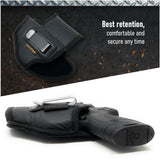 IWB Gun Holster by Houston - ECO Leather Concealed Carry Soft Material