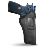 IWB Optical Gun Holster by Houston - ECO Leather Concealed Carry Soft Material | Suede Interior for Maximum Protection | FITS 1911 5", Browning 9 mm