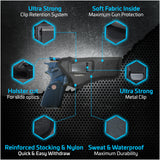 IWB Optical Gun Holster by Houston - ECO Leather Concealed Carry Soft Material | Suede Interior for Maximum Protection | FITS 1911 5", Browning 9 mm