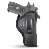 IWB Optical Gun Holster by Houston - ECO Leather Concealed Carry Soft Material | FITS Glock 17/21, H &K,Beretta 92 FS,XDM,Ruger 45 BERSA PRO,PX4,FNX 45,FNH 45,HI Point 9/40/45 MM