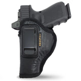 IWB Optical Gun Holster by Houston - Eco Leather Concealed Carry Soft Material | Suede Interior for Maximum Protection