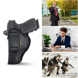 IWB Optical Gun Holster by Houston - Eco Leather Concealed Carry Soft Material | Suede Interior for Maximum Protection