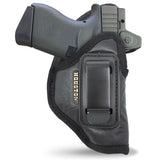 ECO Leather Optical Concealment Holster Inside The Waist with Metal Clip by Houston FIT Glock 43 & 42, SIG P365, KAHR PM 45, MAKAROV, KELTEC PF9 / P11