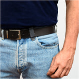 IWB Revolver Holster by Houston - Tuckable ECO Leather Concealed Carry Soft Material | Suede Interior | Fits: Most Full Sizes, Like XDM, Glock 17/19/21, 92 FS (with Laser)