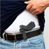IWB Revolver Holster by Houston - Tuckable ECO Leather Concealed Carry Soft Material | Suede Interior | Fits: Most MIDSIZES & Compact 9/40/45 with Laser