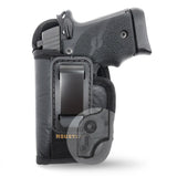 IWB Tuckable ECO Leather Holster - by Houston - Concealment Inside The Waist with Metal Clip FIT Glock 42 / 43 / 43X, SIG P365 / P938 W / Compact Laser