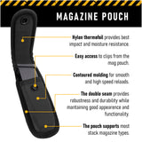 Concealment Magazine and Multi Use Holster Belt Loop Single and Double Magazine Case Pouch