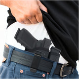 IWB Gun Holster with Mag Pouch by Houston - ECO Leather Concealed Carry Soft Material | FITS Glock 17/21, H &K,Beretta 92 FS,XDM,Ruger 45 BERSA PRO,PX4,FNX 45,FNH 45,HI Point 9/40/45 MM