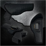 Houston Gun Holsters - ECO Leather Concealed Carry Soft Material | FITS Beretta 92FS | FN 5.7 | Canik TP9 SFX | Ruger 57 | SIG P320 X5 | Beretta APX Target | Glock 34 35 41 | CZ 75 SP01P09, Black