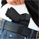 Houston Gun Holsters - ECO Leather Concealed Carry Soft Material | FITS Beretta 92FS | FN 5.7 | Canik TP9 SFX | Ruger 57 | SIG P320 X5 | Beretta APX Target | Glock 34 35 41 | CZ 75 SP01P09, Black