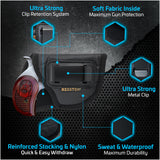 IWB Gun Holster by Houston - ECO Leather Concealment Inside The Waistband with Metal Clip Compatible with Bond Arms 410 Rowdy .45 | Texas Defender .357 .38 / .45LC | Grizzly .45LC / .410, 3" Barrel