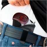 IWB Gun Holster by Houston - ECO Leather Concealment Inside The Waistband with Metal Clip Compatible with Bond Arms 410 Rowdy .45 | Texas Defender .357 .38 / .45LC | Grizzly .45LC / .410, 3" Barrel