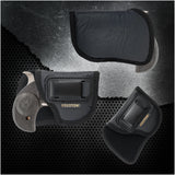 IWB Gun Holster by Houston - ECO Leather Concealment Inside The Waistband with Metal Clip Compatible with Bond Arms | Roughneck | Backup | Texas Defender 1 .410 / 357 / 38 / .9 / .45, 2.5 Barrel