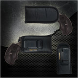 IWB North American Arms Mini Revolvers Holster by Houston - ECO Leather Concealed Carry Soft Material | Suede Interior for Protection | Fits: Black Widow .22 Mag (Ambidextrous)