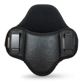 Tactical Pancake Gun Holster Houston - ECO Leather Concealed Carry | Suede Interior for Protection | IWB | Right Hand | Fit: Glock 19 17 20 21 22 23 | Beretta 92 FS, PX4, XDM, HK USP, MP with Laser