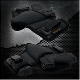 Tactical Pancake Gun Holster Houston - ECO Leather Concealed Carry Soft Material | Suede Interior for Protection | IWB | with Mag Pouch | Fit: Glock 19 23 32 26 27 33 30 | M&P Shield, Taurus PT111