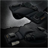 Tactical Pancake Gun Holster Houston - ECO Leather Concealed Carry Soft Material | Suede Interior for Protection | IWB | with Mag Pouch | Fits: Glock 42 43 | Kahr 9mm .40 .45 | Bersa .380 | Ruger LC9