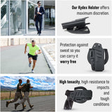 Kydex Holster by Houston Holsters | Concealed Carry Kydex Holsters Strong Metal Clip | OWB IWB Pistol Holster fits for Art KY 24/7