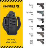 Kydex Holster by Houston Holsters | Concealed Carry Kydex Holsters Strong Metal Clip | OWB IWB Pistol Holster fits for Art KY 24/7c