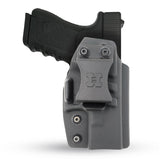 Concealed Carry Iwb Kydex Holster - by Houston | Lined Inside for Strong Retention and Maximum Protection | Reinforced Plastic Clip | Black Color | Lightweight Durable | for Glock 19 (Gen 1 - 5)