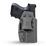 Concealed Carry Iwb Kydex Holster - by Houston | Lined Inside for Strong Retention and Maximum Protection | Reinforced Plastic Clip | Black Color | Lightweight Durable | for Glock 26