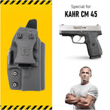 Concealed Carry Iwb Kydex Holster - by Houston | Lined Inside for Strong Retention and Maximum Protection | Reinforced Plastic Clip | Lightweight Durable | for Kahr cm 45