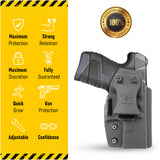 Concealed Carry Iwb Kydex Holster by Houston | Lined Inside for Strong Retention and Maximum Protection | Reinforced Plastic Clip | Lightweight Durable | for MOSSBERG MC1s