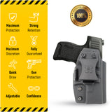Concealed Carry Iwb Kydex Holster - by Houston | Lined Inside for Strong Retention and Maximum Protection | Reinforced Plastic Clip | Lightweight Durable | for Sig Sauer P365
