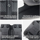Houston Gun Holsters Double Kydex Magazine Pouch Case Concealment Tactical | Multi Use Holster Belt Loop for Pistol | Double Mag Case Pouch | Fits Double Mag Double Stack Glock .45