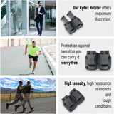 Houston Gun Holsters Double Kydex Magazine Pouch Case Concealment Tactical | Multi Use Holster Belt Loop for Pistol | Double Mag Case Pouch | Fits Double Mag Double Stack Glock .45