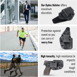 Concealed Carry Iwb Kydex Holster - by Houston | Lined Inside for Strong Retention and Maximum Protection | Reinforced Plastic Clip | Carbon Fiber | Lightweight Durable | for Taurus 709 Slim 9/40