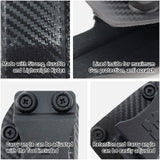 IWB OWB Kydex Magazine Pouch Case by Houston | Gun Holsters Concealment Tactical | Multi Use Holster Belt Loop for Pistol | Inside The Waistband Case Pouch | Fits Single Mag Double Stack 43 / 43X 9 mm