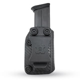 IWB OWB Kydex Magazine Pouch Case by Houston | Gun Holsters Concealment Tactical | Multi Use Holster Belt Loop for Pistol | Inside The Waistband Case Pouch | Fits Double Stack Glock 9/40