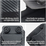 IWB OWB Kydex Magazine Pouch Case by Houston | Gun Holsters Concealment Tactical | Multi Use Holster Belt Loop for Pistol | Inside The Waistband Case Pouch | Fits Single Mag Double Stack .45