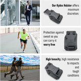 IWB OWB Kydex Magazine Pouch Case by Houston | Gun Holsters Concealment Tactical | Multi Use Holster Belt Loop for Pistol | Inside The Waistband Case Pouch | Fits Single Mag Double Stack .45