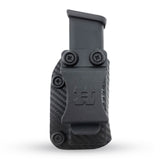 IWB OWB Kydex Magazine Pouch Case by Houston | Gun Holsters Concealment Tactical  | Multi Use Holster Belt Loop for Pistol | Inside The Waistband Case Pouch | Fits Single Stack Glock 9/40