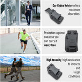 IWB OWB Kydex Magazine Pouch Case by Houston | Gun Holsters Concealment Tactical  | Multi Use Holster Belt Loop for Pistol | Inside The Waistband Case Pouch | Fits Single Stack Glock 9/40