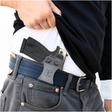 Concealed Carry Iwb Kydex Holster - by Houston | Lined Inside for Strong Retention and Maximum Protection | Reinforced Plastic Clip | Carbon Fiber | Lightweight Durable | for BERSA BP9cc